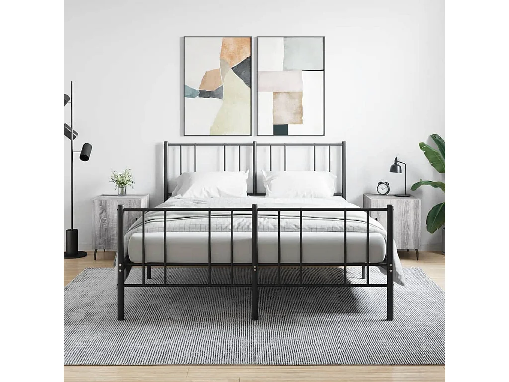 Nachttisch 2er Set-Beistelltisch-Nachttischkommode Grau Sonoma 40x40x50 cm Holzwerkstoff SHL14141