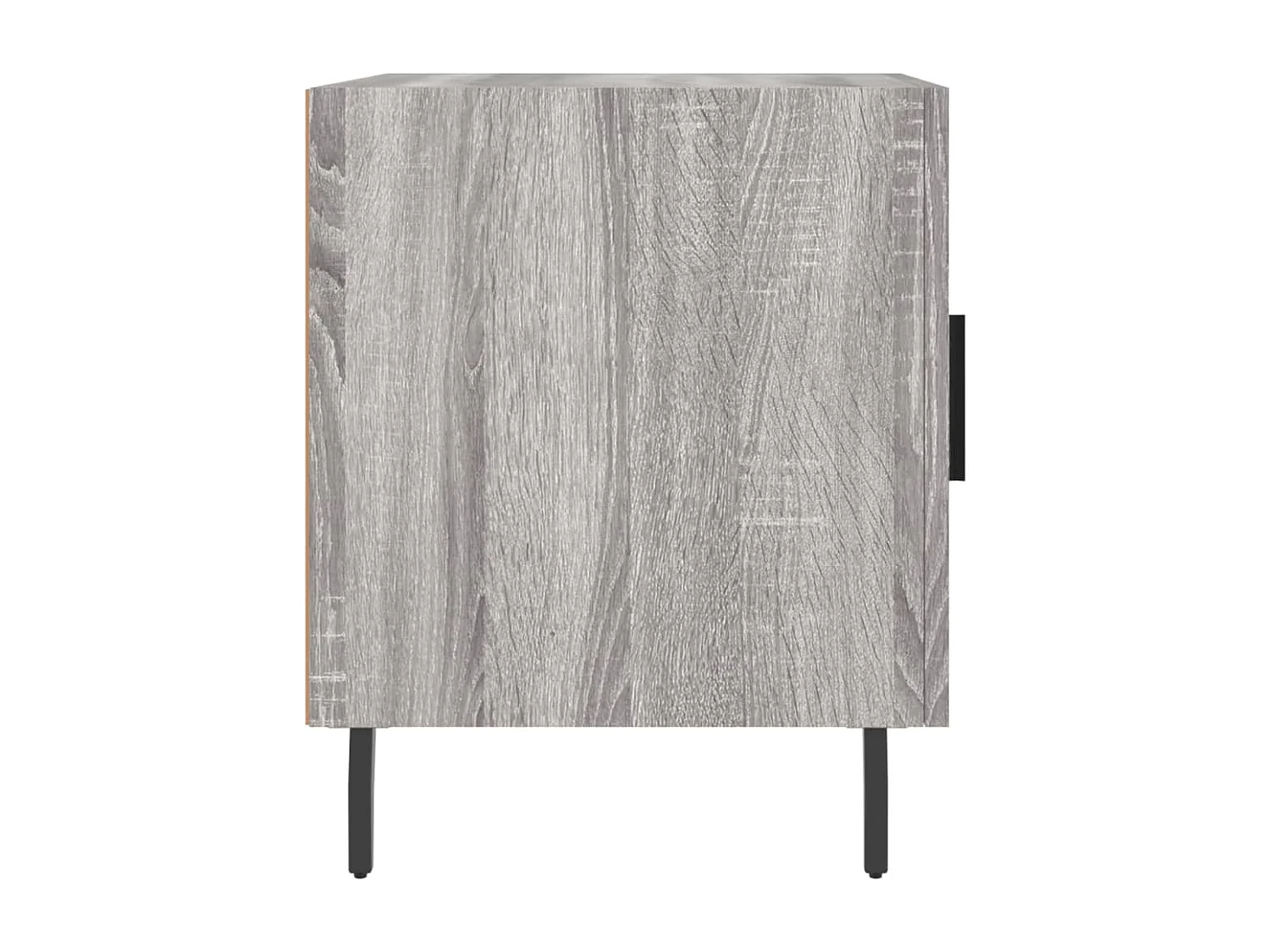 Nachttisch 2er Set-Beistelltisch-Nachttischkommode Grau Sonoma 40x40x50 cm Holzwerkstoff SHL14141