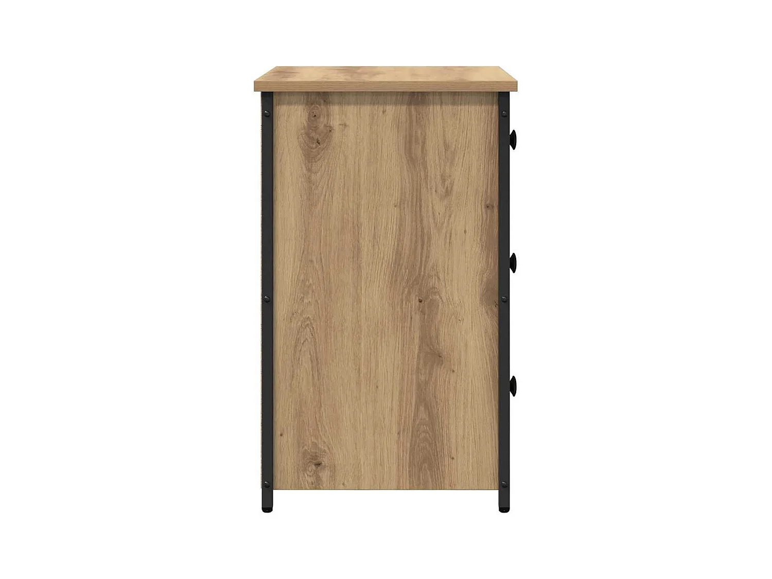 Mesita de Noche | Armario de Noche | Mesilla de noche con cajón Roble artisan