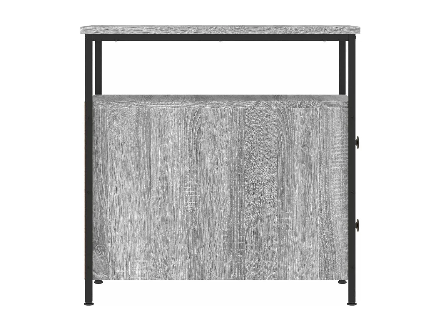 Nachttisch-Beistelltisch Grau Sonoma-Eiche 30x60x60 cm Holzwerkstoff SHL40924