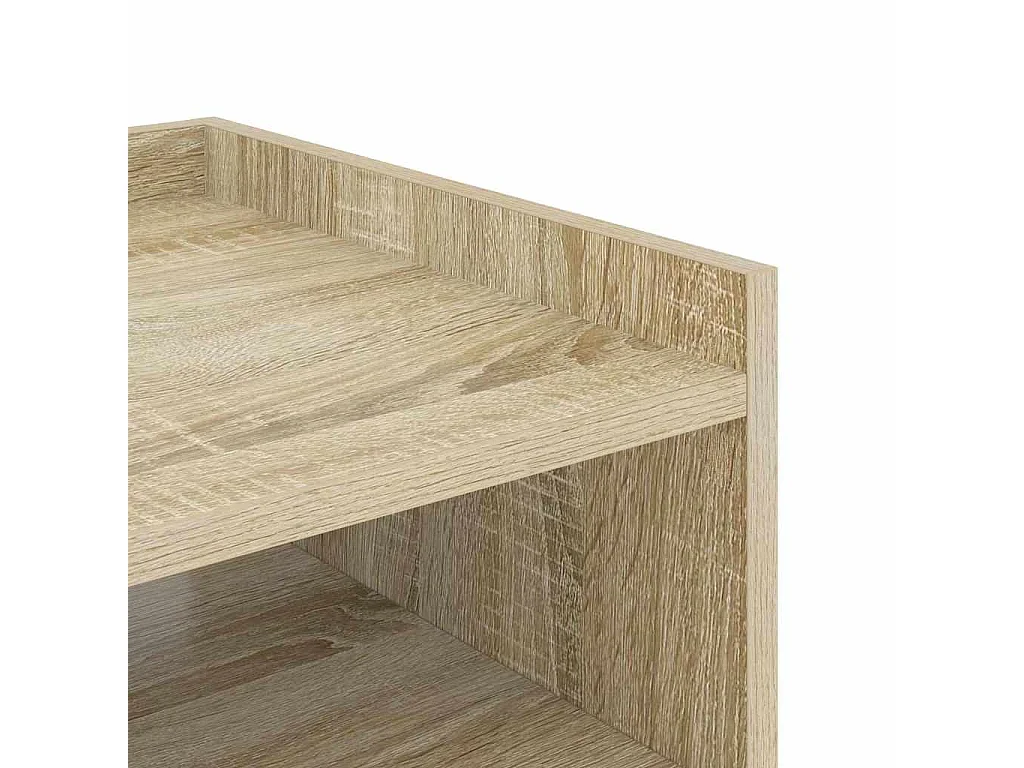 Mesa de Noche | Mesita de noche Roble Sonoma 40x40x61 cm Madera contrachapada