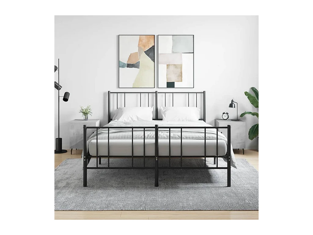 Mesa de Cabeceira Moderna 2 peças 40x40x50 cm derivados madeira cinza cimento