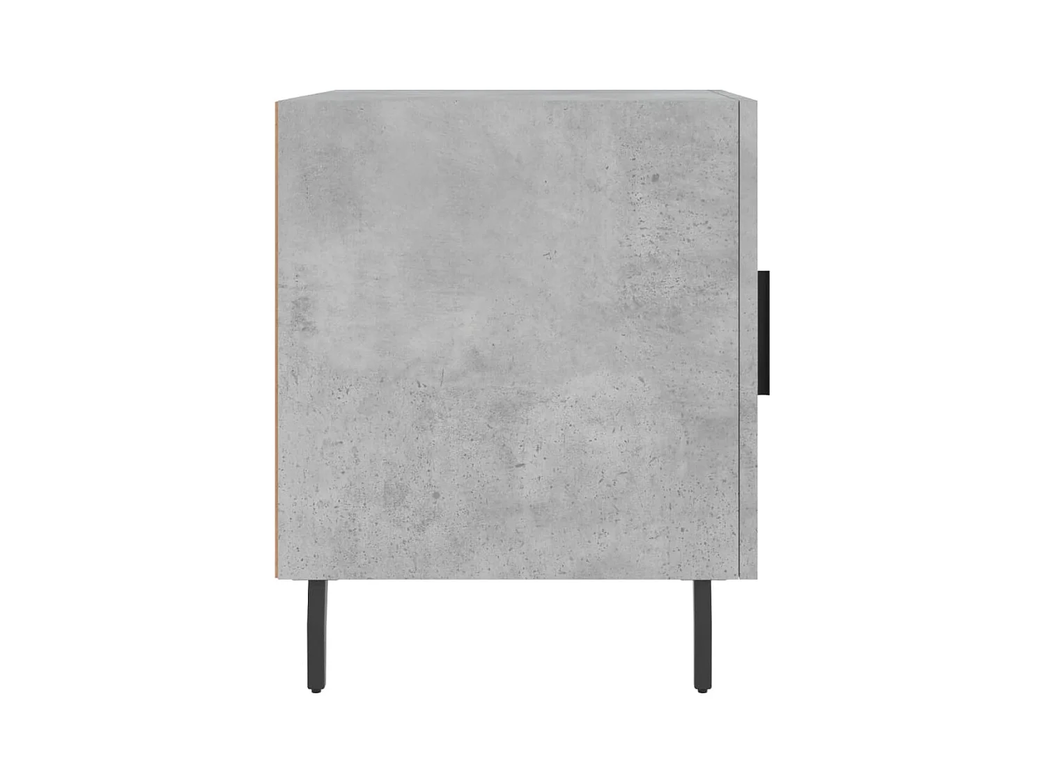 Mesa de Cabeceira Moderna 2 peças 40x40x50 cm derivados madeira cinza cimento