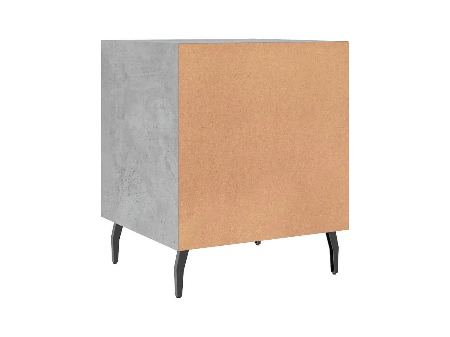 Mesitas de noche | Mesilla de noche 2 uds madera ingeniería gris hormigón 40x40x50 cm