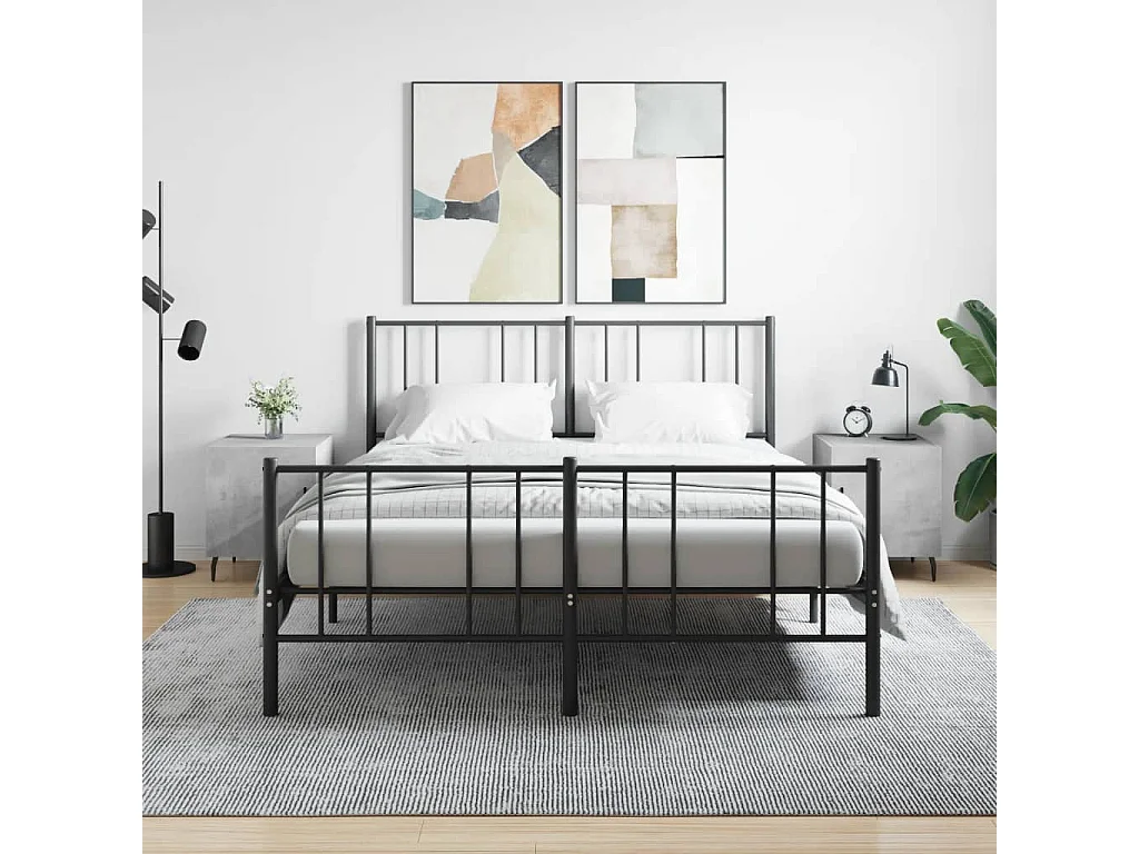 Nachttisch 2er Set-Beistelltisch-Nachttischkommode Betongrau 40x40x50 cm Holzwerkstoff SHL89302