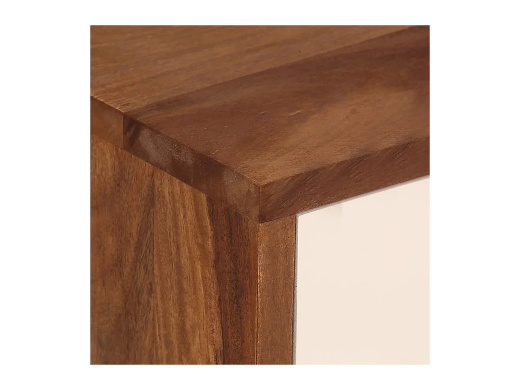 Mesita de noche | Mesilla de noche de madera maciza de acacia 45x30x45 cm