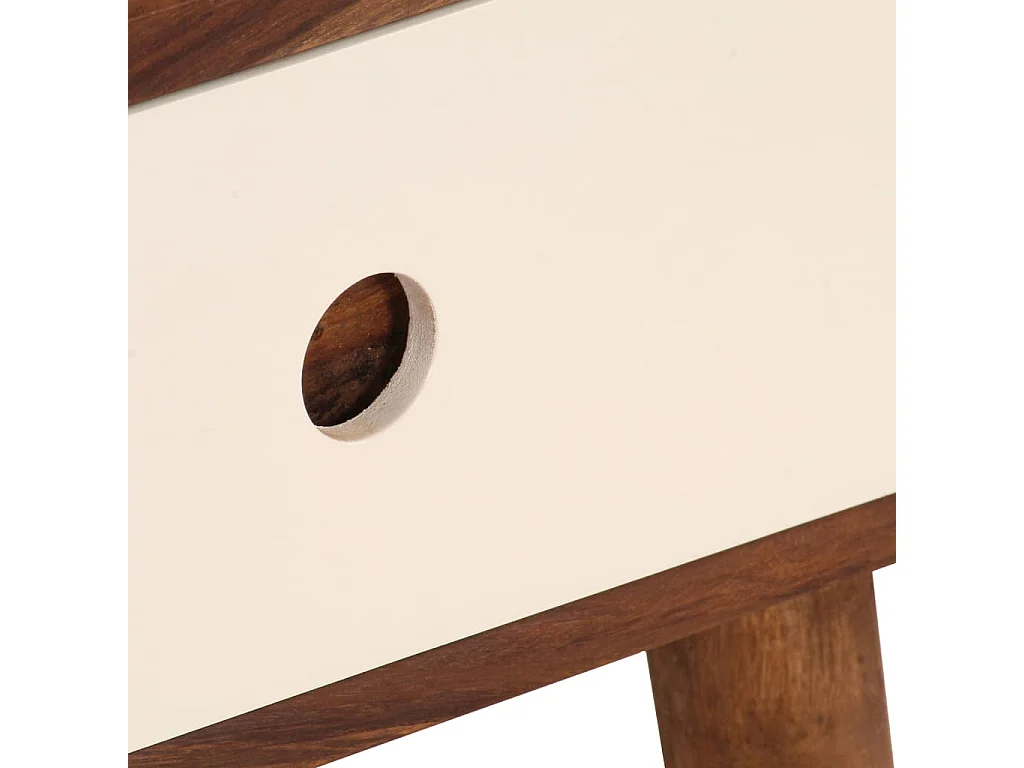 Mesita de noche | Mesilla de noche de madera maciza de acacia 45x30x45 cm