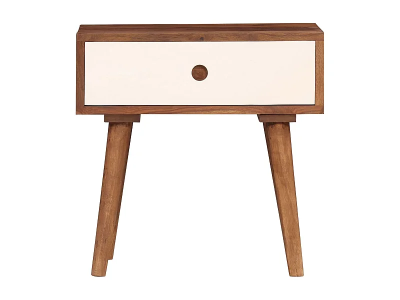 Mesa de Cabeceira | Criado-mudo Moderno em madeira de acácia maciça 45x30x45 cm