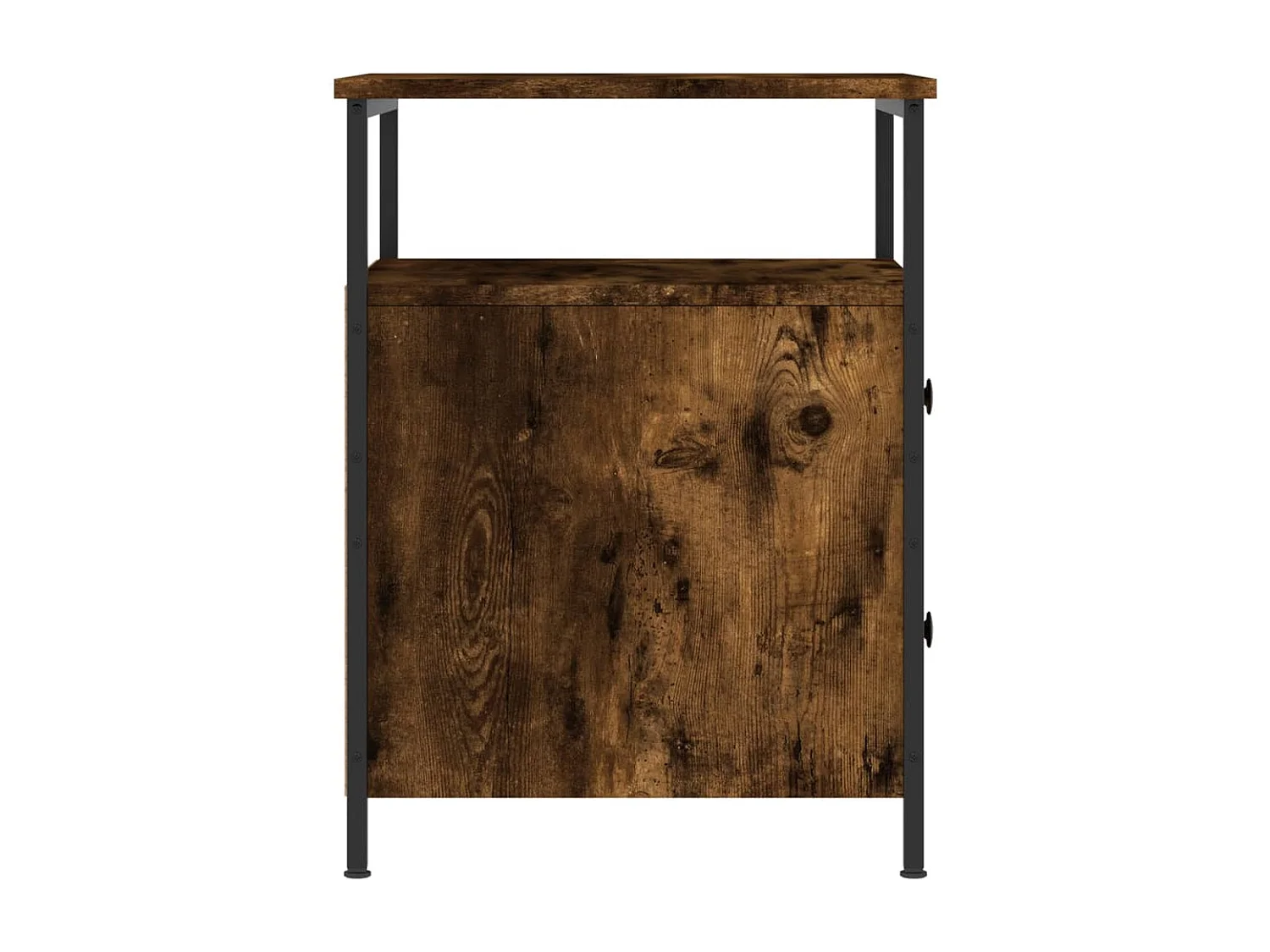 Mesita de noche | Mesilla de noche madera de ingeniería roble ahumado 44x45x60 cm