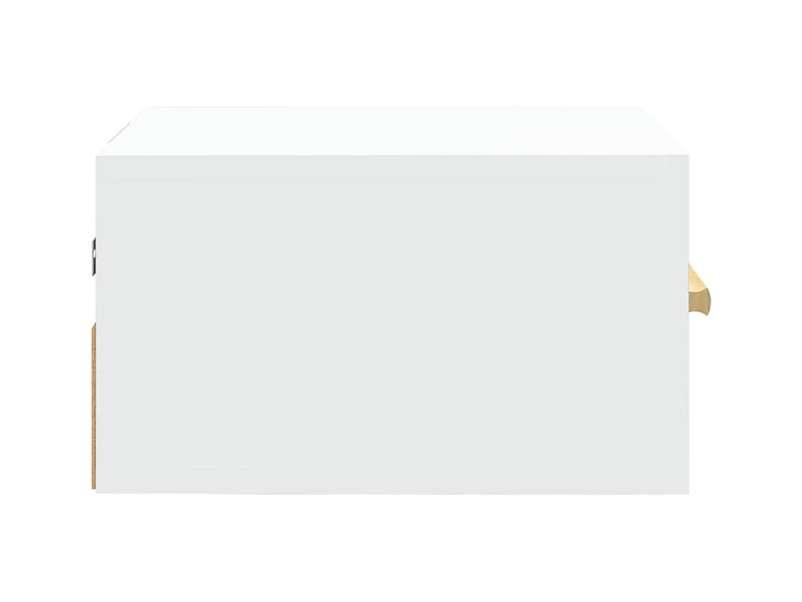 Mesitas de noche | Mesilla de noche de pared 2 uds blanco 35x35x20 cm