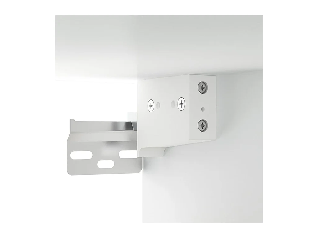 Mesitas de noche | Mesilla de noche de pared 2 uds blanco 35x35x20 cm