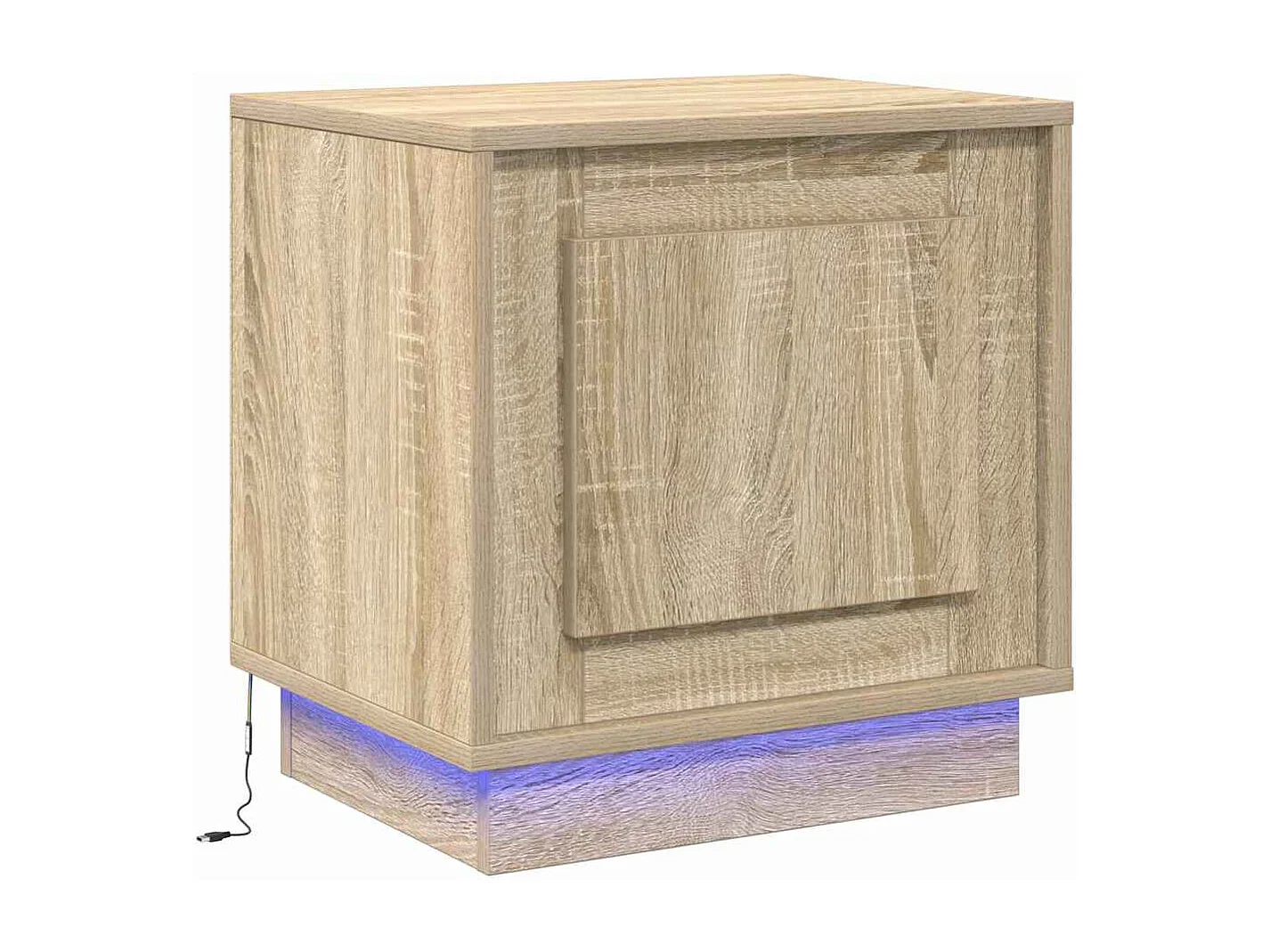 Mesita de Noche | Armario de Noche | Mesilla de noche con Roble Sonoma 44x34.5x45 cm