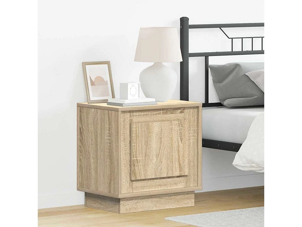Mesita de Noche | Armario de Noche | Mesilla de noche con Roble Sonoma 44x34.5x45 cm