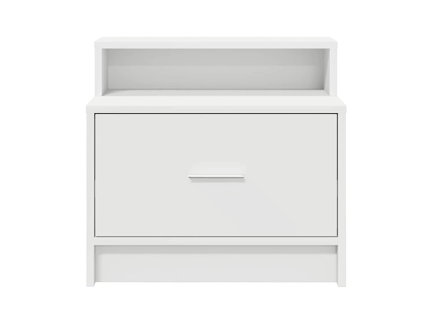 Mesillas de noche | Mesita de noche con cajón 2 uds blanco 51x31x47 cm