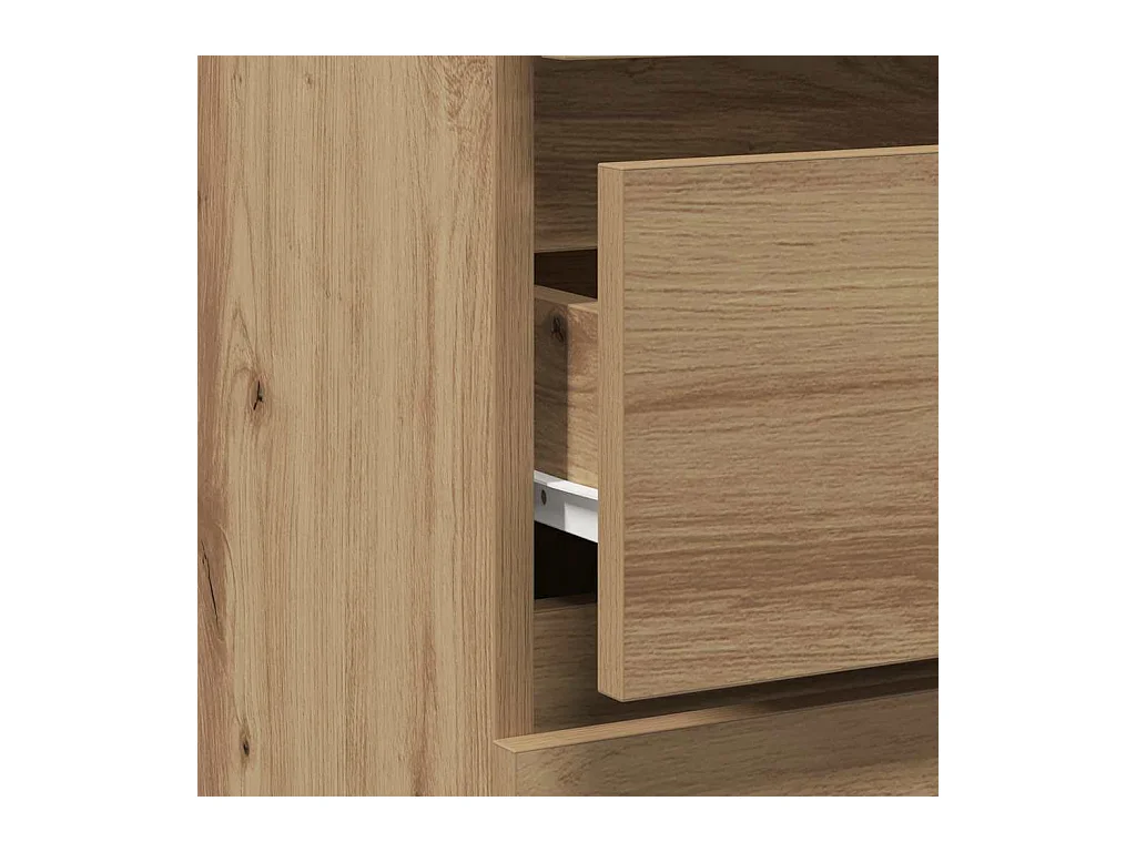 Mesita de noche | Mesilla de noche madera de ingeniería roble artisan 40x35x62,5cm