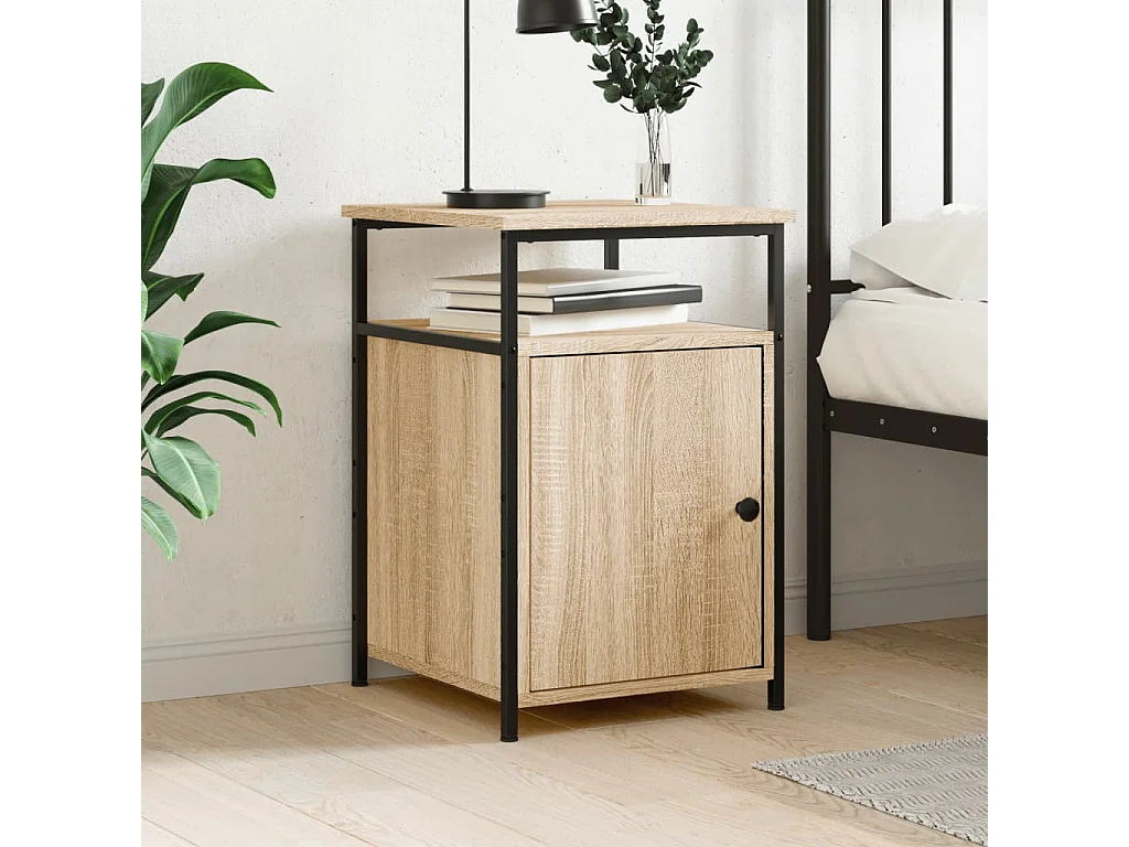 Nachttisch-Beistelltisch Sonoma-Eiche 40x42x60 cm Holzwerkstoff SHL96421