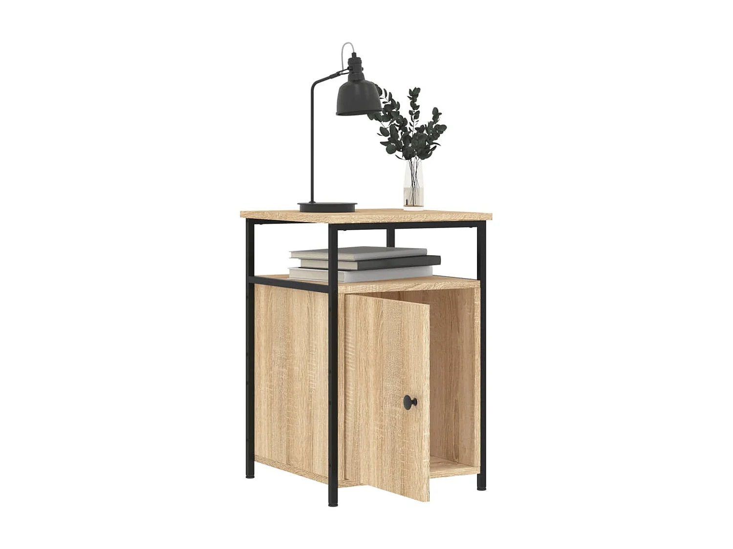 Nachttisch-Beistelltisch Sonoma-Eiche 40x42x60 cm Holzwerkstoff SHL96421