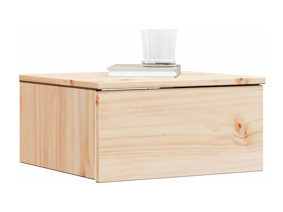 Mesa de Noche | Mesa auxiliar con cajón 2 uds. Marrón 37x35x18.5 cm