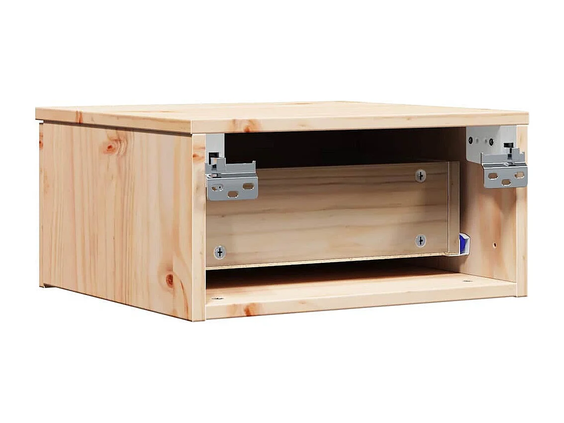 Mesa de Noche | Mesa auxiliar con cajón 2 uds. Marrón 37x35x18.5 cm