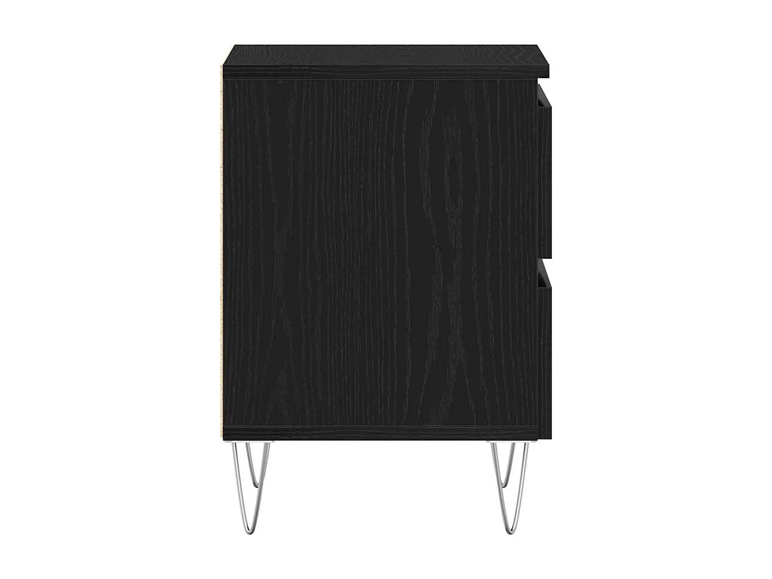 Mesita de Noche | Armario de Noche | Mesilla de noche con cajón Roble negro 40x35x50 cm