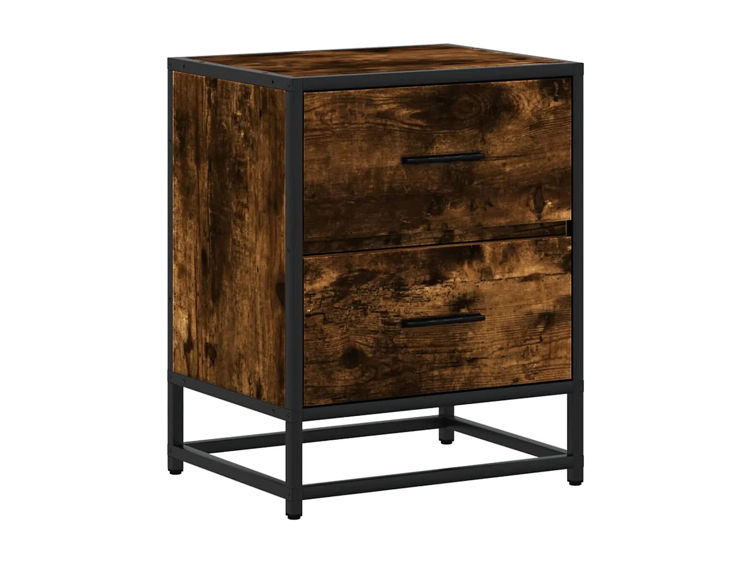 Nachttisch-Beistelltisch Räuchereiche 40x31x50 cm Holzwerkstoff SHL31205