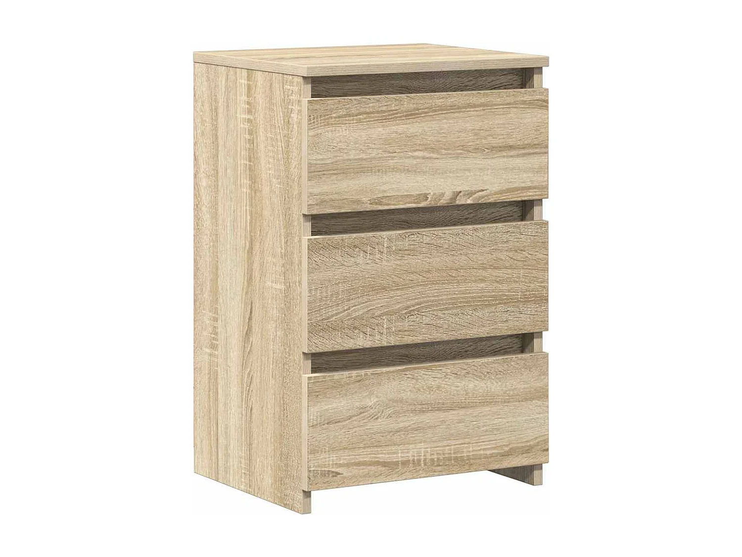 Nachttisch 2er Set-Beistelltisch Sonoma-Eiche 40x35x62,5 cm Holzwerkstoff SHL72047
