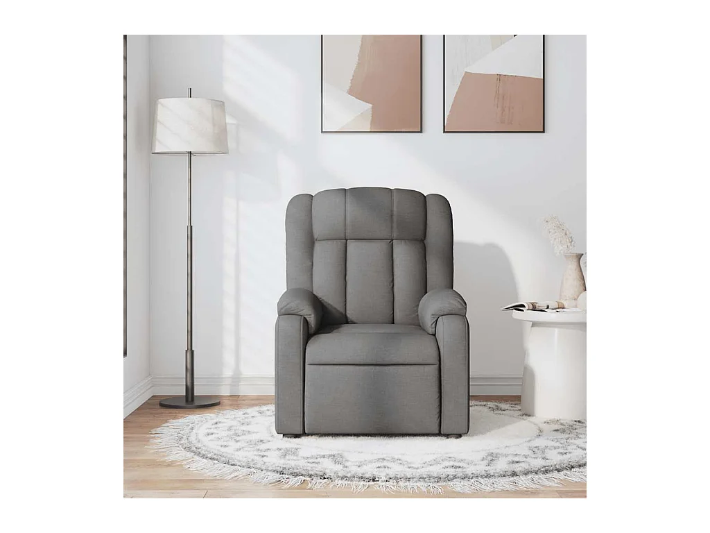 Sillón de salón | Silla | Sillón de masaje reclinable de tela gris oscuro SHL7689