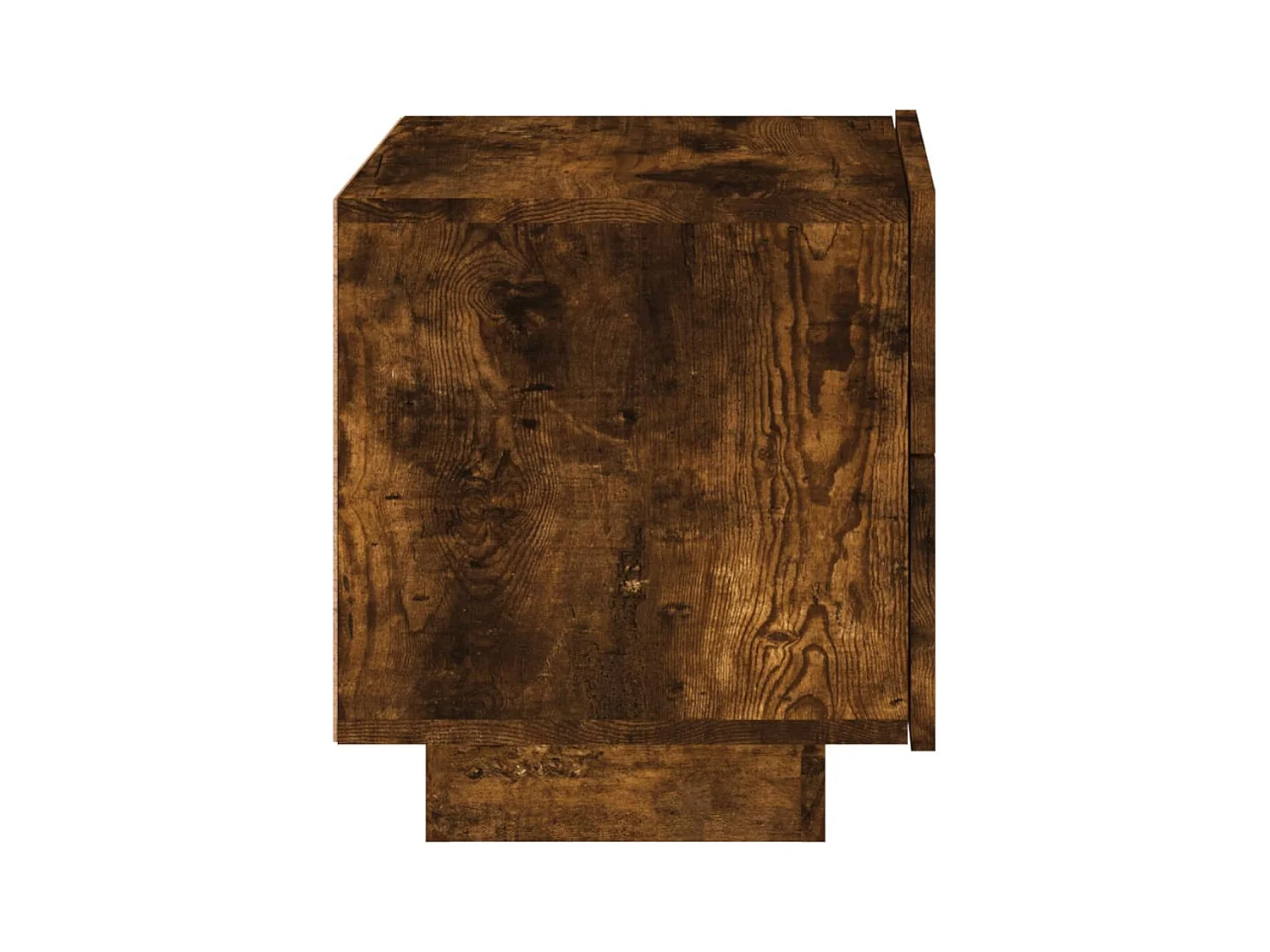 Mesita de noche | Mesilla de noche con luces LED roble ahumado 70x36x40,5 cm