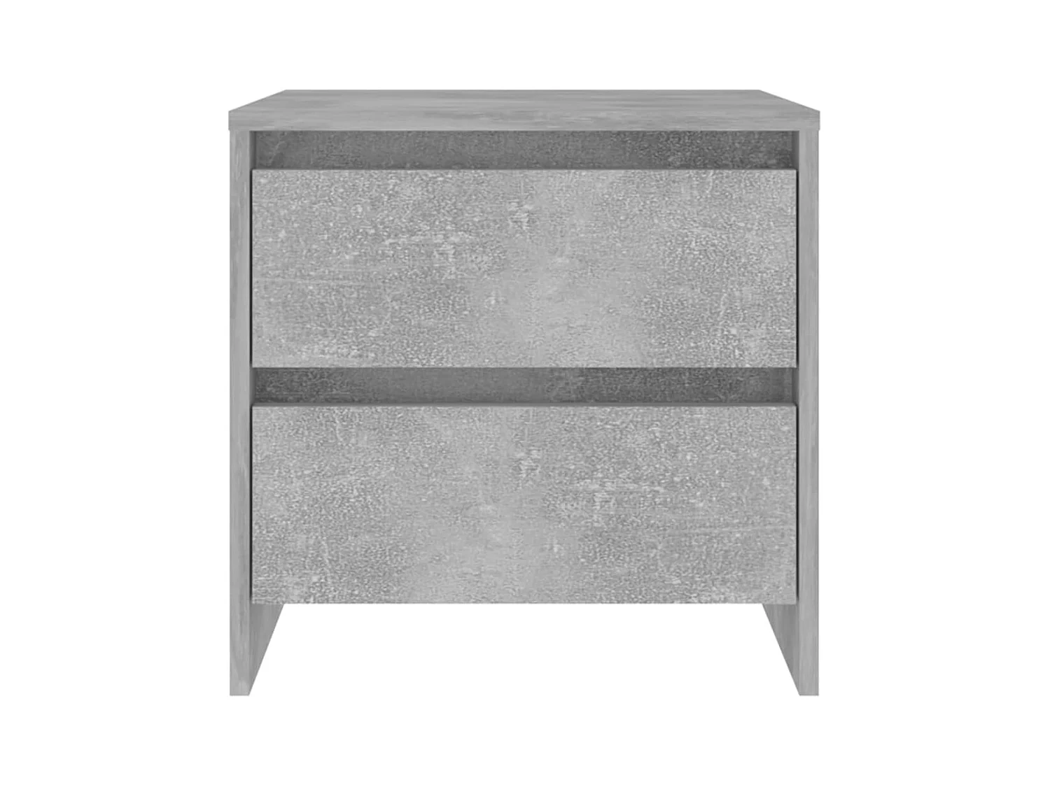 Mesitas de noche | Mesilla de noche 2 uds madera de ingeniería gris hormigón