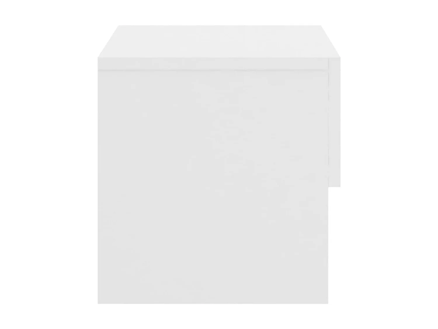 Nachttisch hängend 2er Set | Wand-Nachttische Weiß SHL75188