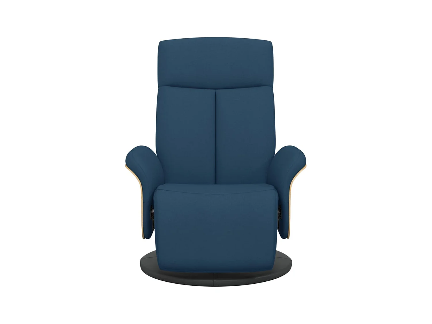 Sillón de relax | Sillón reclinable con reposapiés tela azul SHL5421