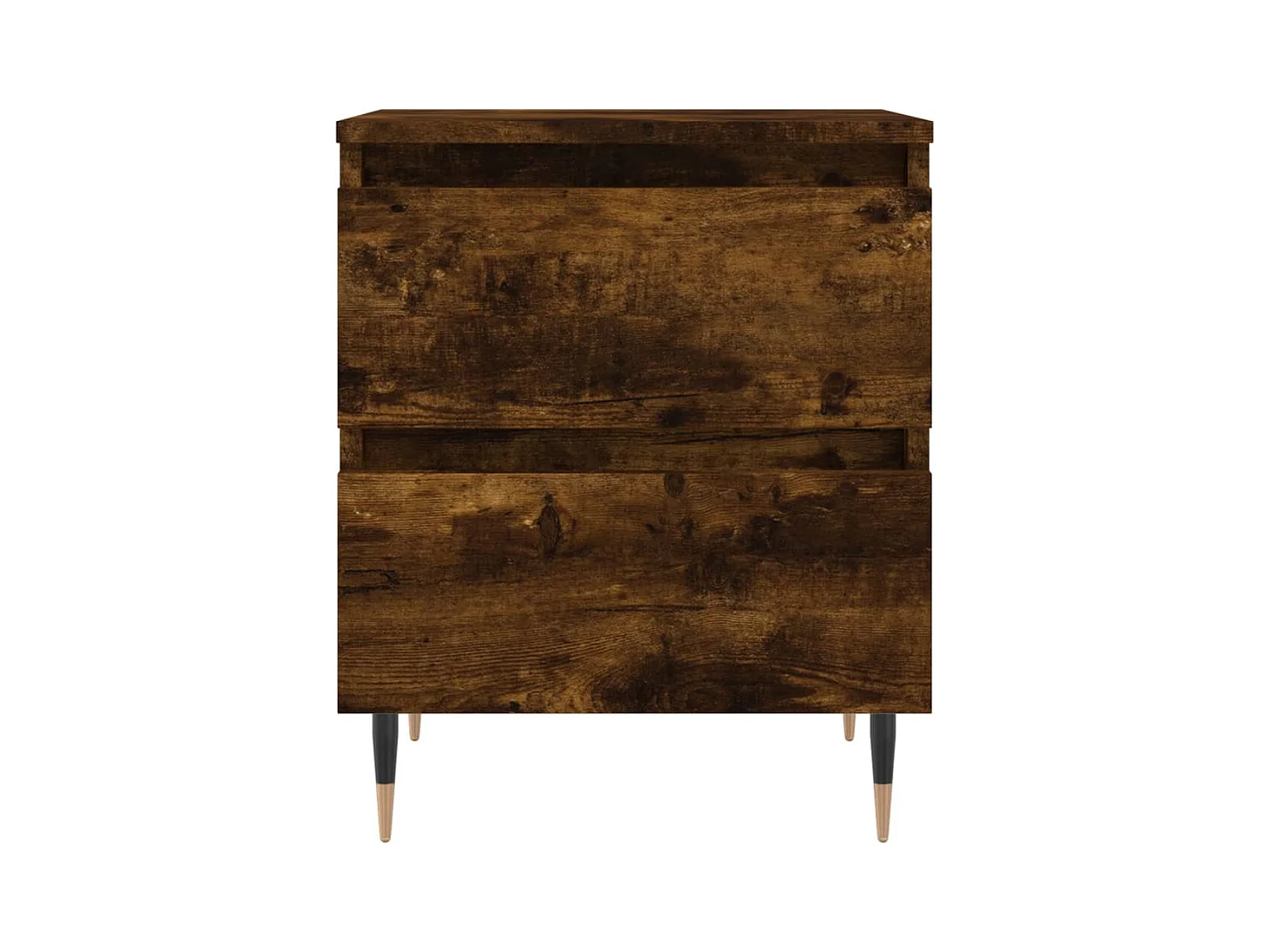 Mesitas de noche | Mesilla de noche 2 uds madera ingeniería roble ahumado 40x35x50 cm