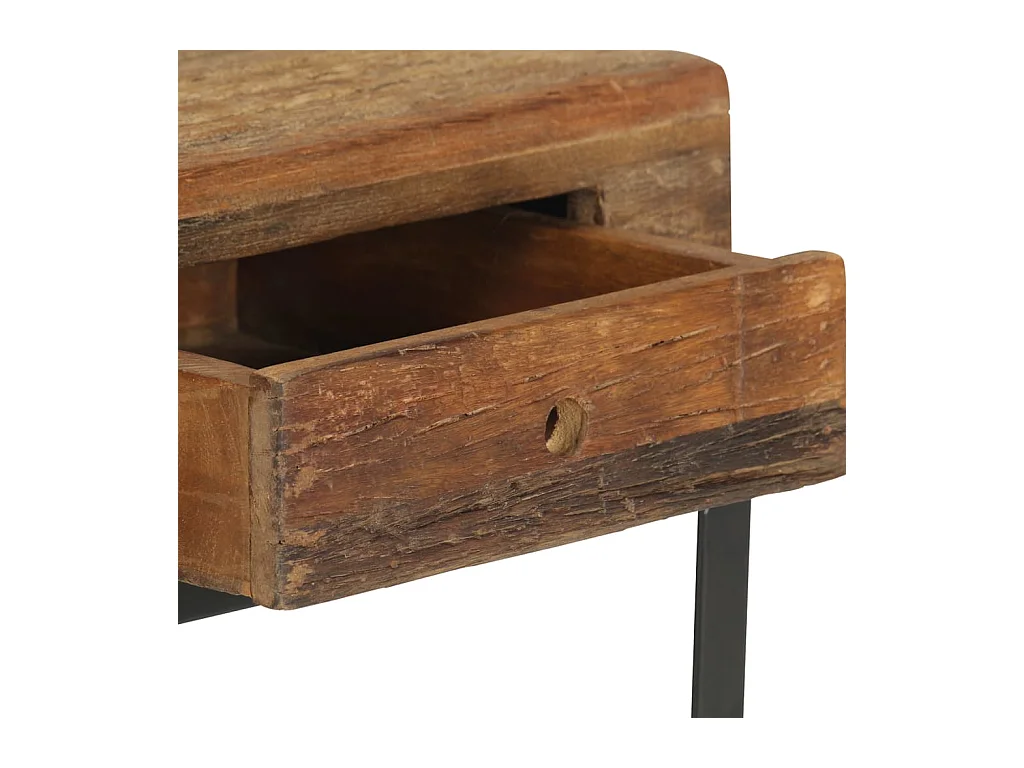 Mesita de noche | Mesilla de noche de madera maciza reciclada 40x35x40 cm