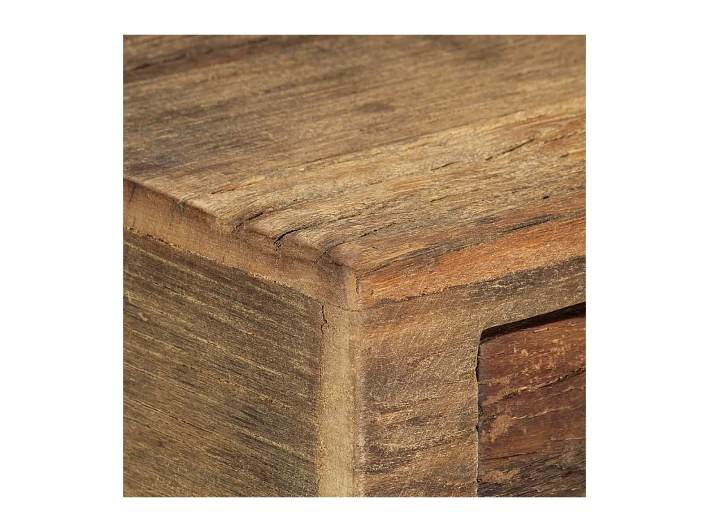 Mesita de noche | Mesilla de noche de madera maciza reciclada 40x35x40 cm