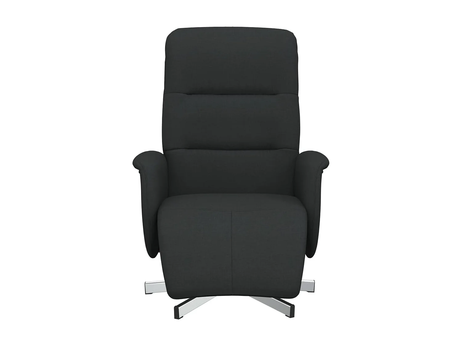 Relaxsessel | Lounge Sessel für Wohnzimmer mit Fußteil Schwarz Stoff SHL22644