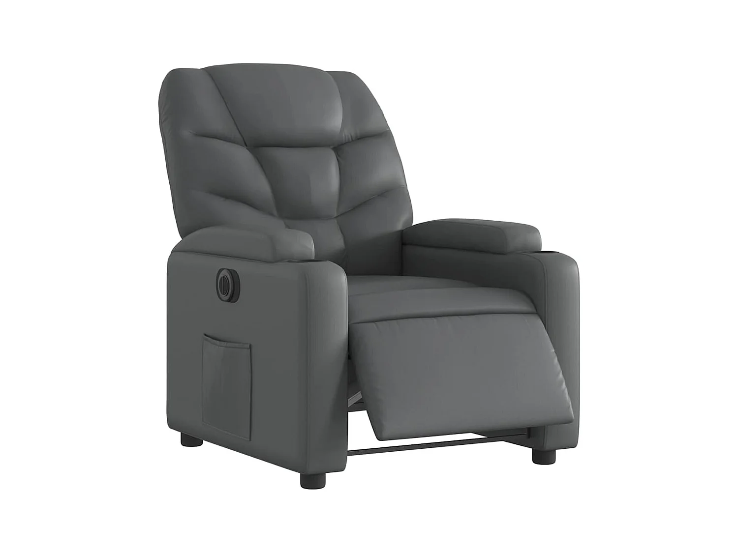 Sillón de relax | Silla | Sillón reclinable eléctrico de cuero sintético gris SHL2483