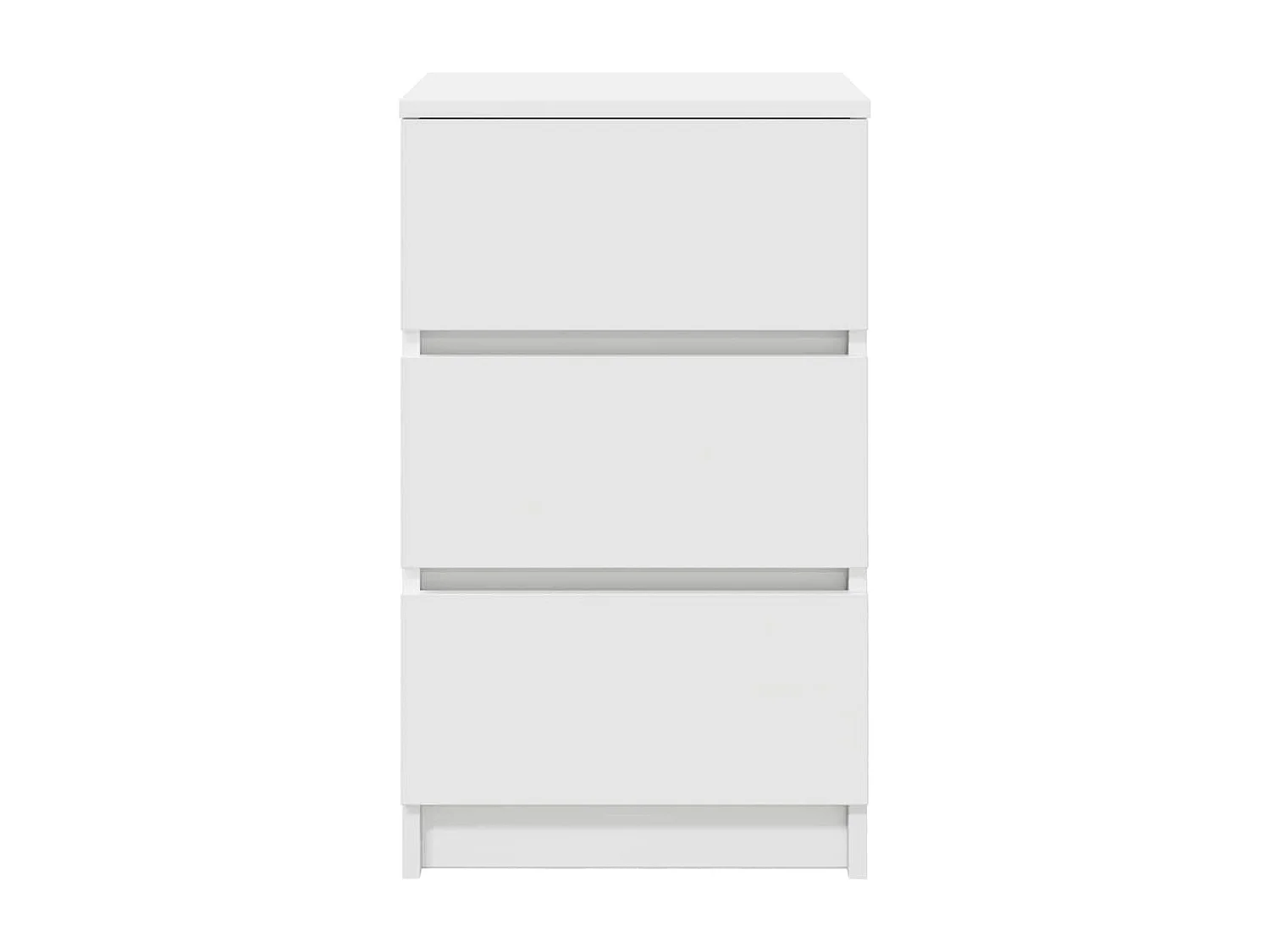 Nachttische mit 3 Schubladen 2 Stk. Weiß 39x35x65 cm SHL31158