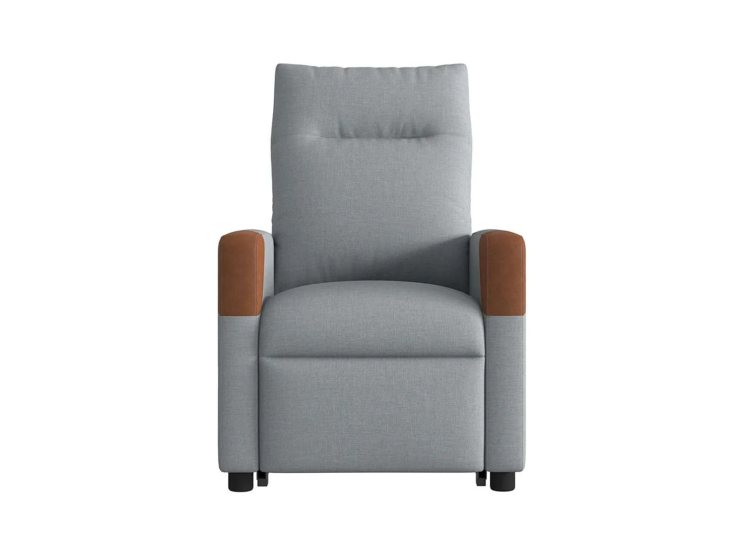 Fauteuil inclinable-Chaise de relax-Fauteuil TV Gris clair Tissu SHL2418