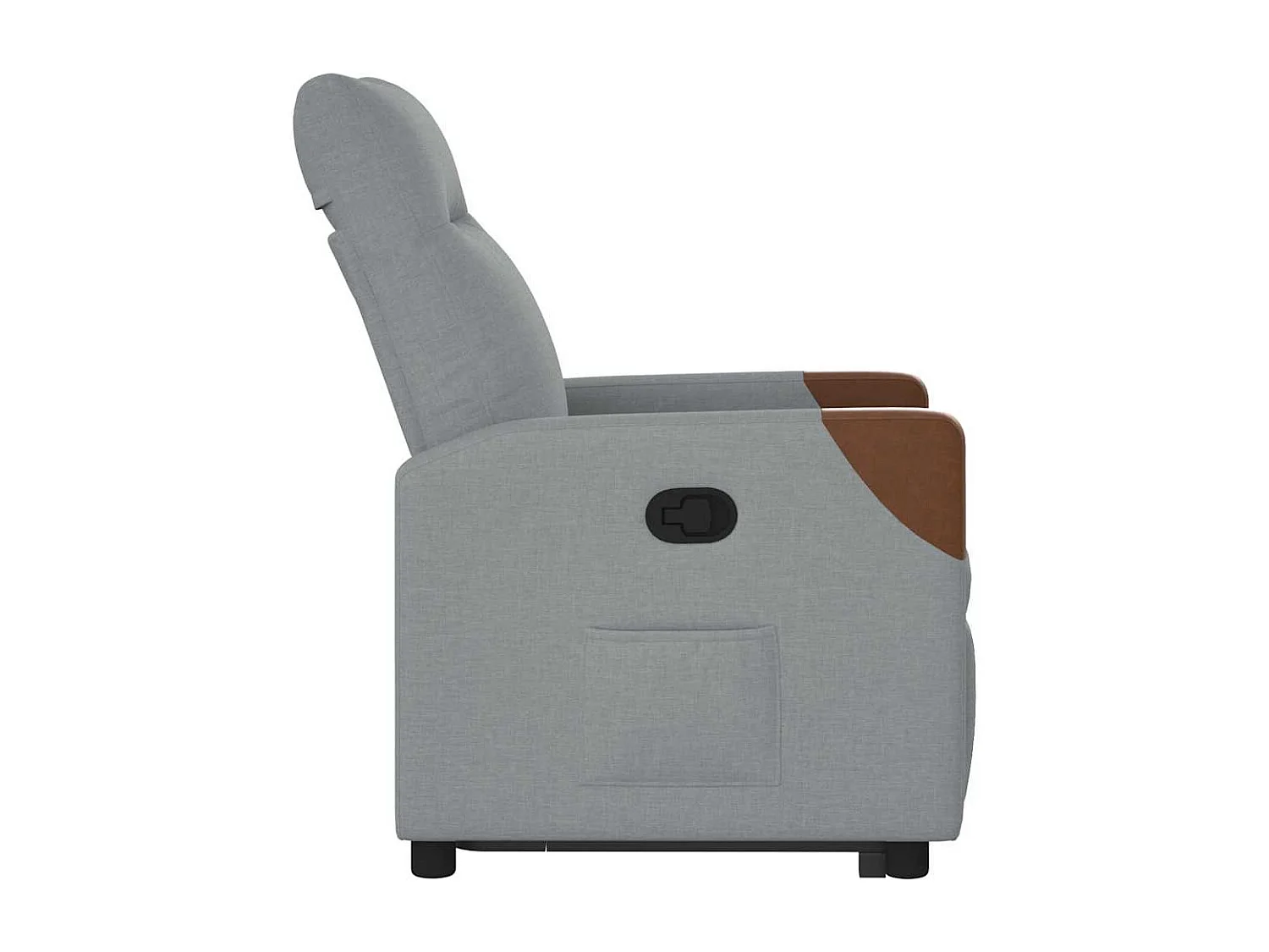 Fauteuil inclinable-Chaise de relax-Fauteuil TV Gris clair Tissu SHL2418
