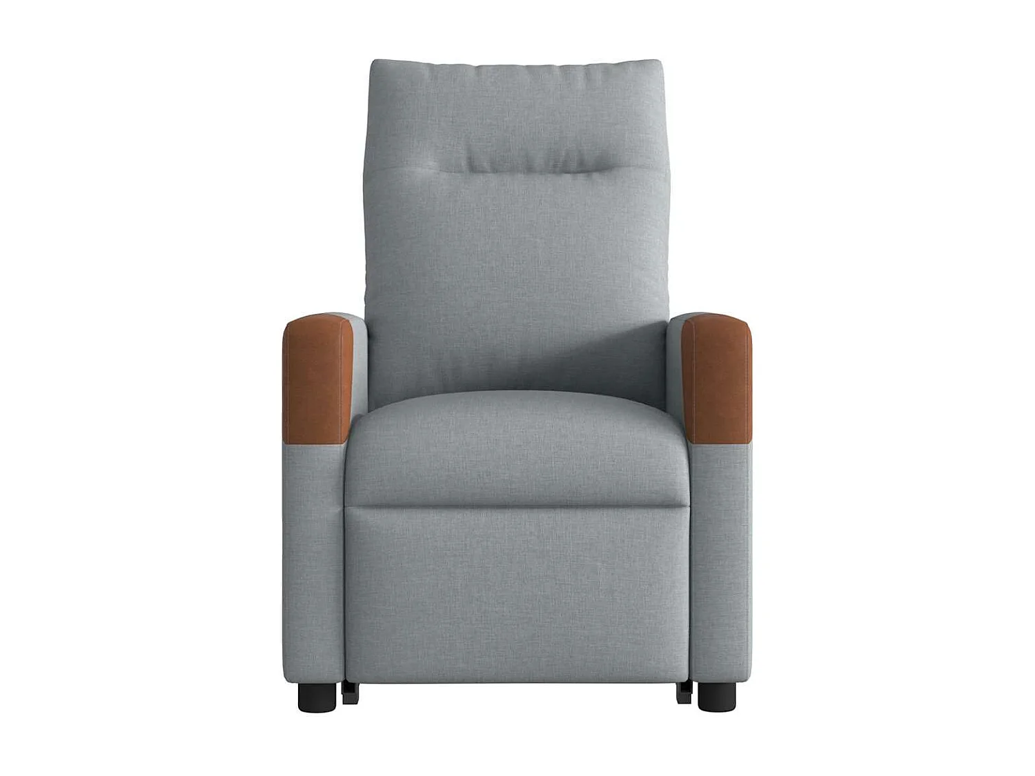 Fauteuil inclinable-Chaise de relax-Fauteuil TV Gris clair Tissu SHL2418