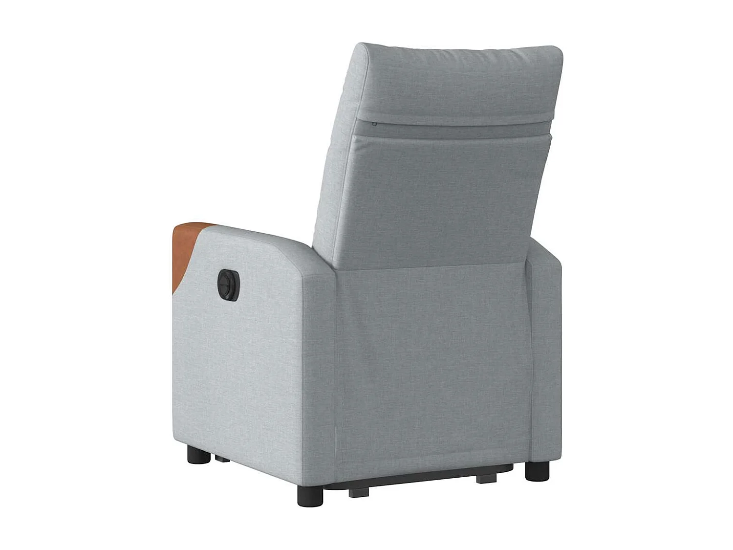 Fauteuil inclinable-Chaise de relax-Fauteuil TV Gris clair Tissu SHL2418