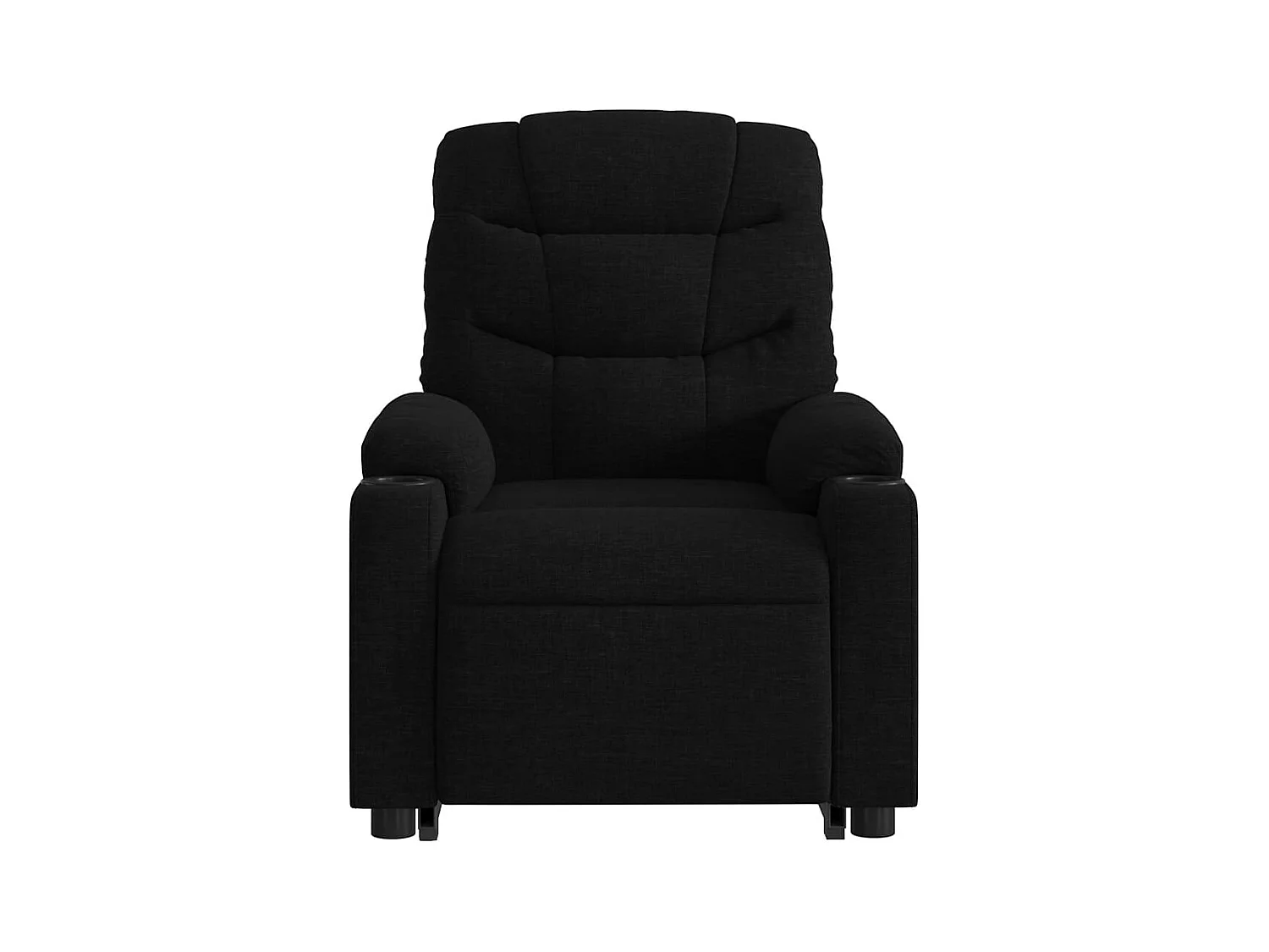 Sillón de relax | Sillón reclinable de masaje elevable tela negro SHL9487
