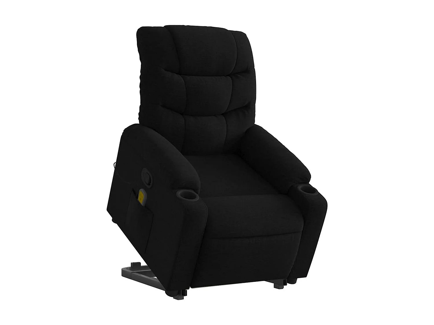 Fauteuil inclinable-Chaise de relax-Fauteuil de Massage Noir Tissu SHL3153