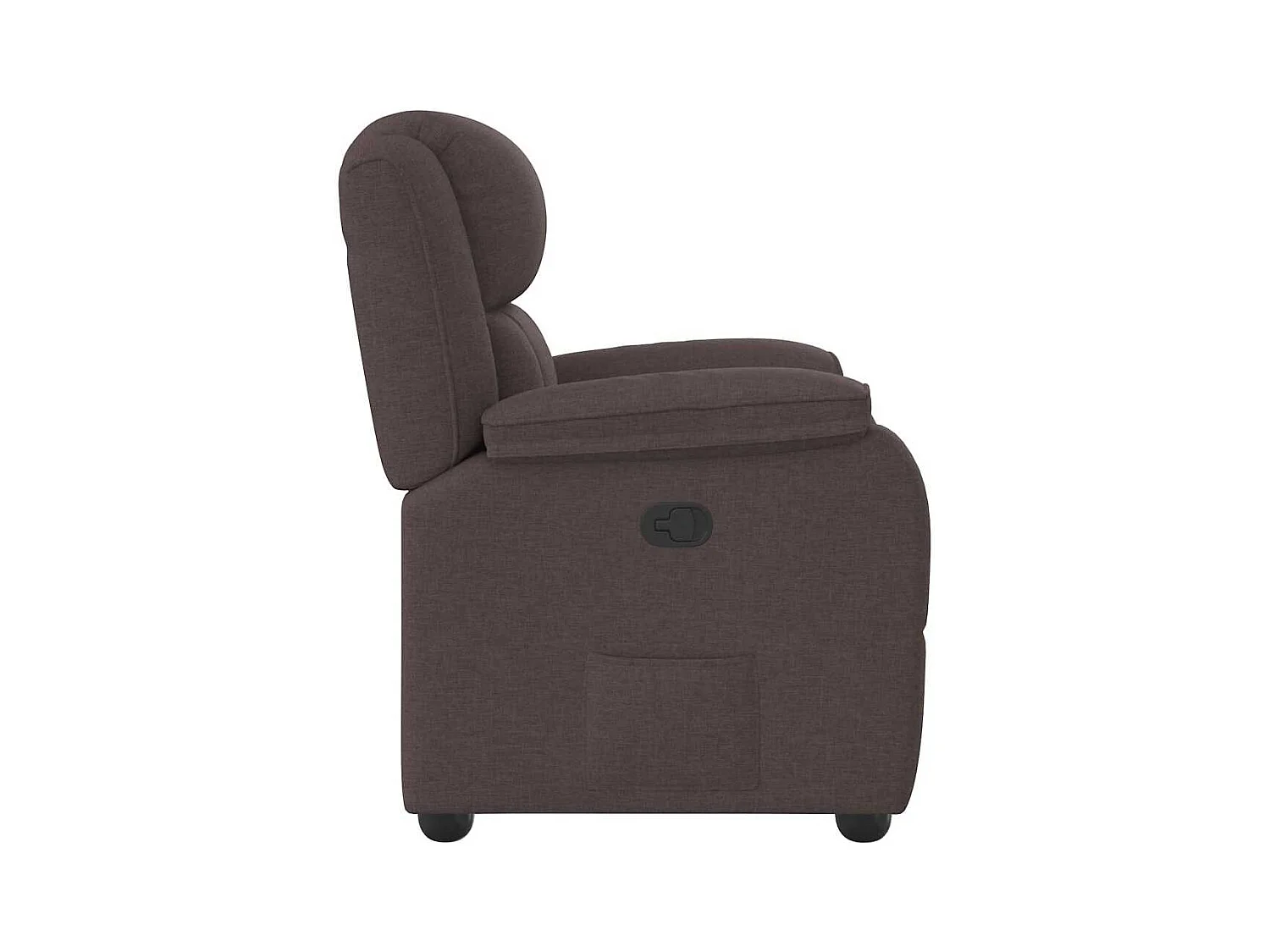 Sillón de relax | Silla | Sillón reclinable de tela marrón oscuro SHL5088