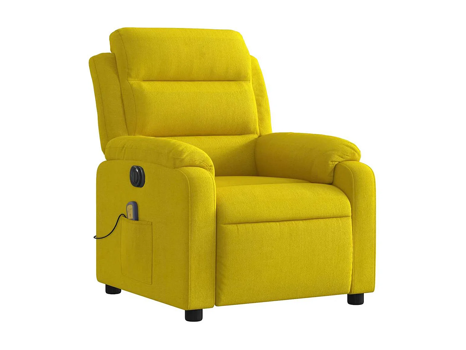 Massagesessel Elektrisch | Relaxsessel indoor Gelb Samt SHL46002