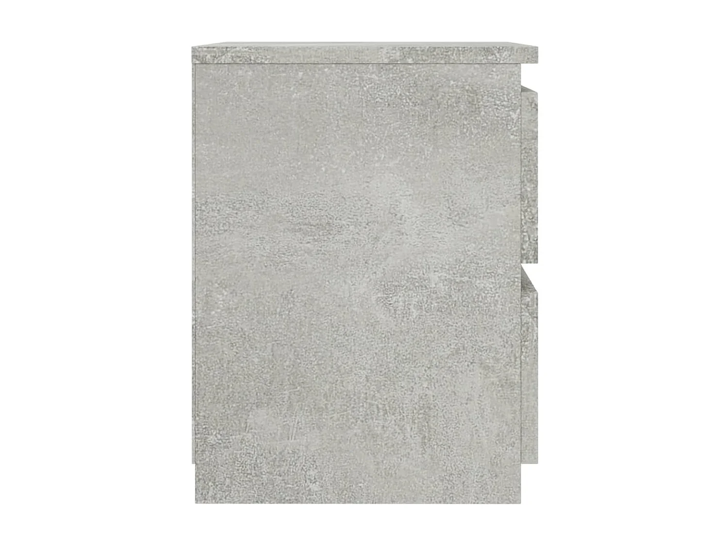 Mesita de noche | Mesilla de noche de aglomerado gris hormigón 30x30x40 cm