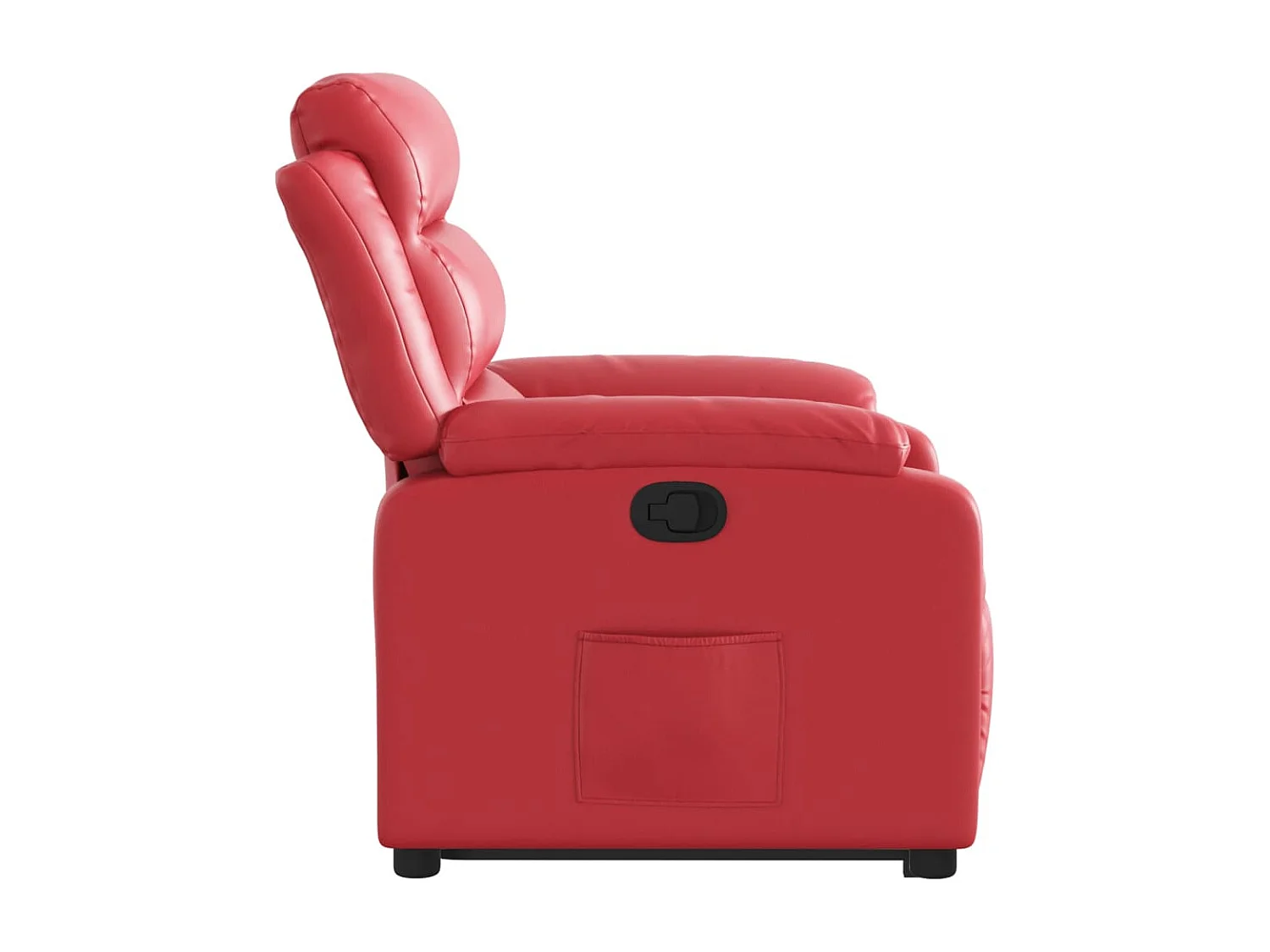 Fauteuil inclinable-Chaise de relax-Fauteuil salon Rouge Similicuir SHL5116