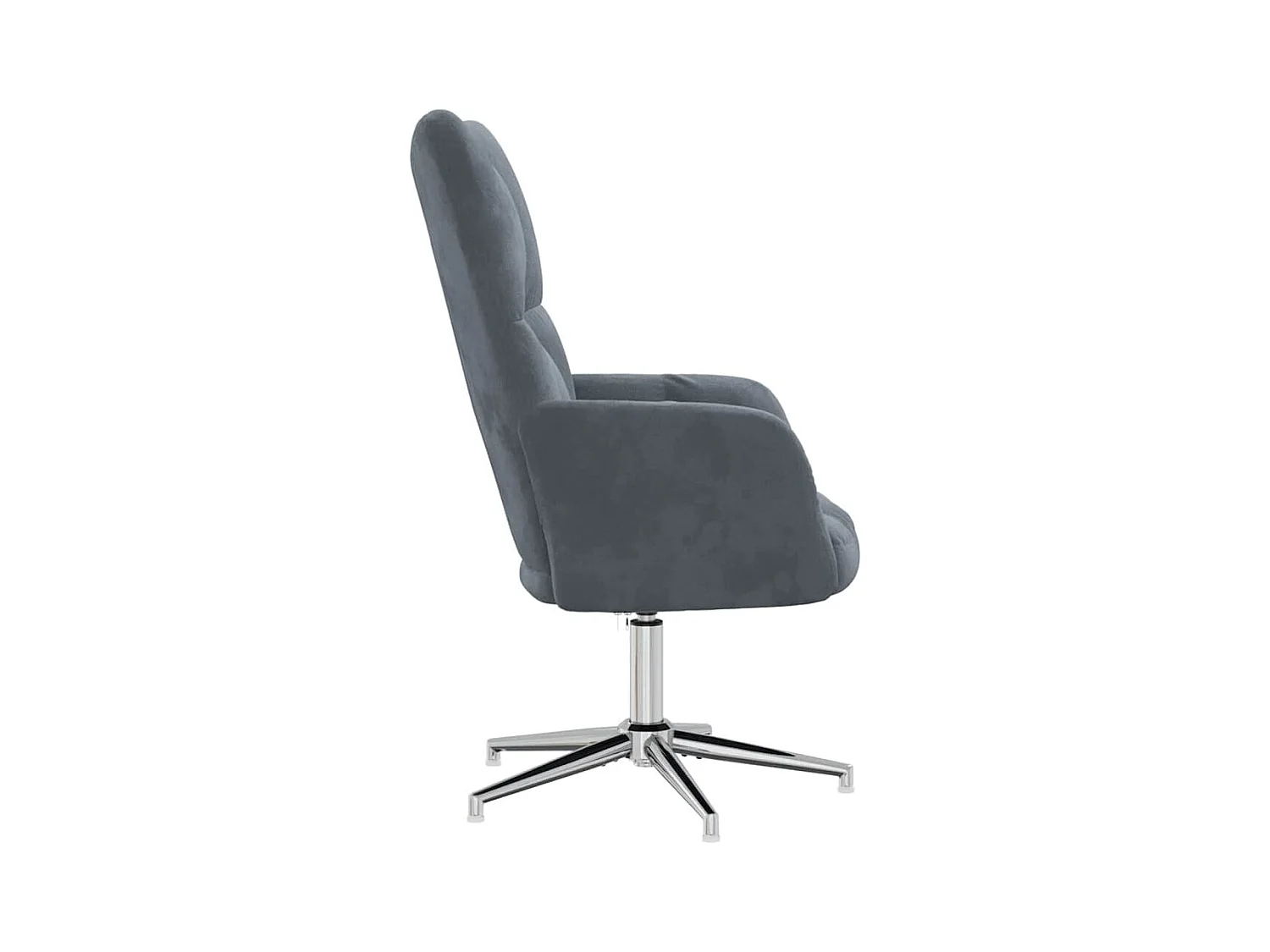 Sillón de relax | Silla de relax de terciopelo gris oscuro SHL8426