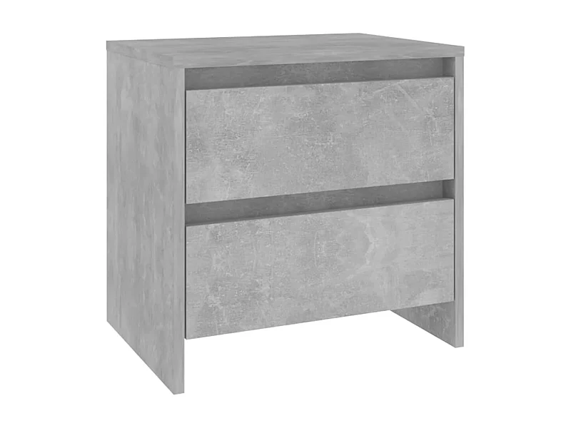 Table de chevet-Petite Table d'appoint gris béton 45x34,5x44,5 cm bois d’ingénierie