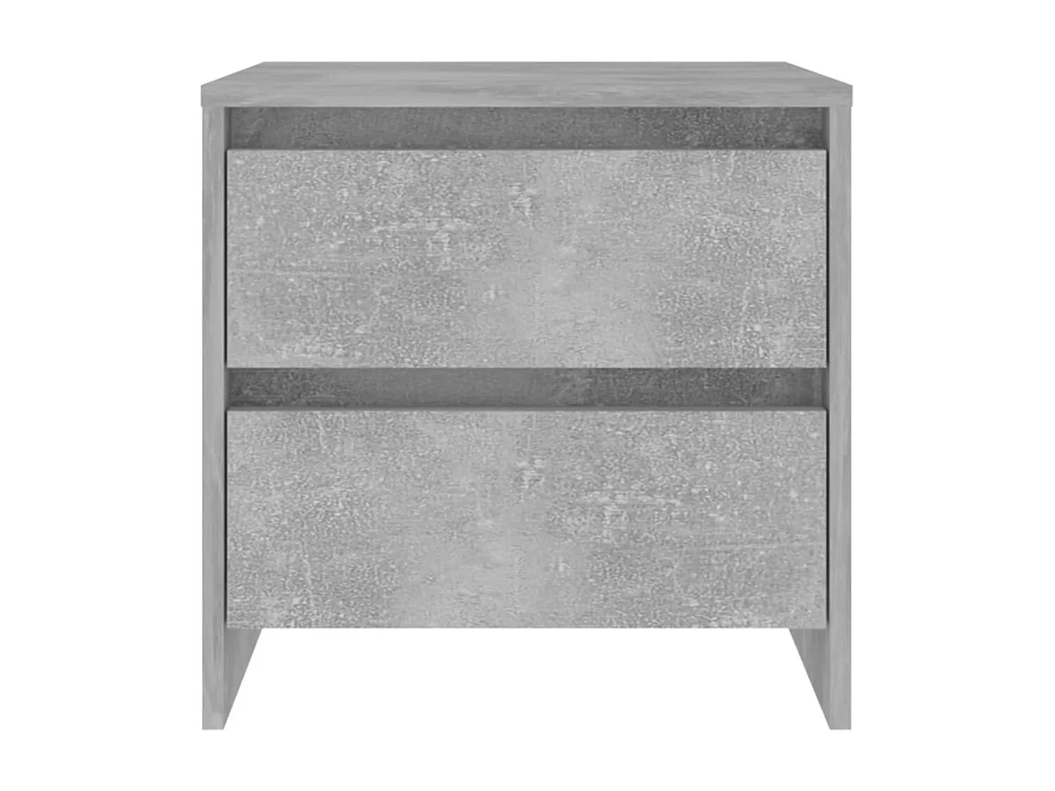 Table de chevet-Petite Table d'appoint gris béton 45x34,5x44,5 cm bois d’ingénierie
